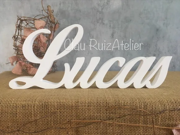 Letras Decorativas - nome em MDF Linha Cursiva
