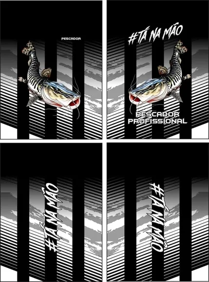 Arte Vetor Camisa Pesca-mod-0135