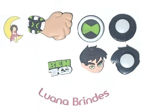 Ben 10 C/adaptador pra Crocs Pacote com 8 Unidade