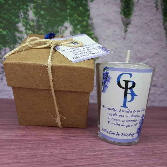 10 Vela Aromática no Copo Lembrancinha Personalizada Corporativo, Formatura, Batizado, 15 Anos, Casamento e etc. Fazemos Qualquer Tema