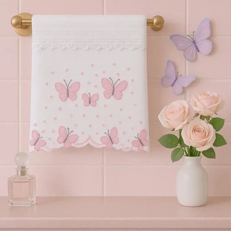 Pronta Entrega Toalha de Lavabo Luxo