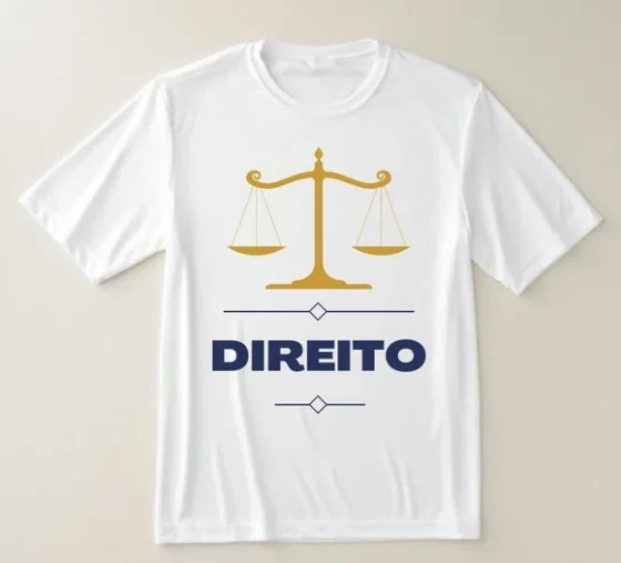 Camiseta Profissão Direito Balança da Justiça
