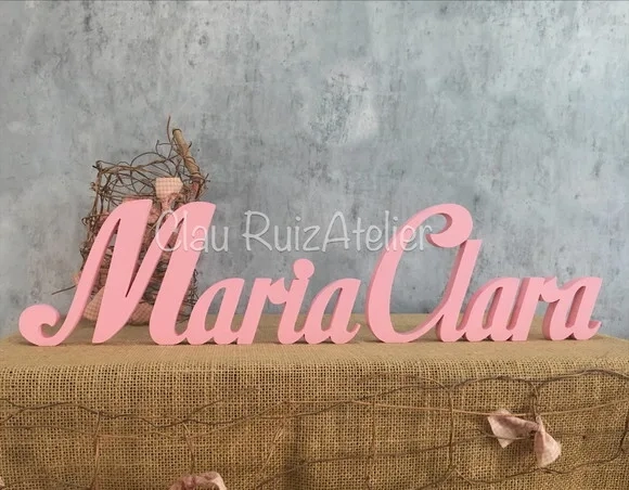 Letras de MDF -Nomes - Letras Cursivas