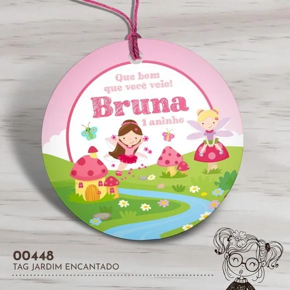 Tag Redonda Jardim Encantado - 00448