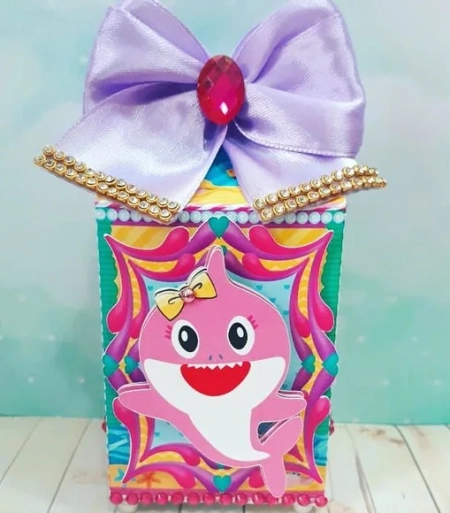 Caixa Milk Baby Shark Menina