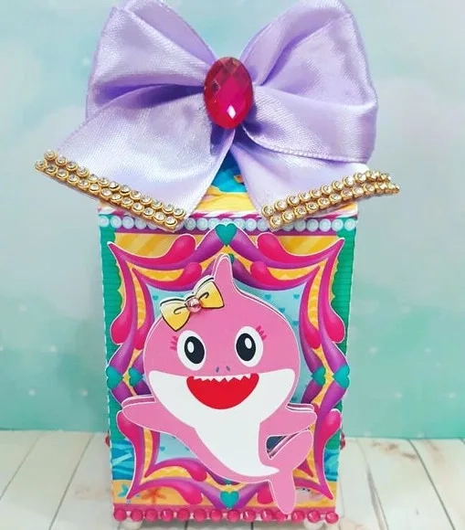 Caixa Milk Baby Shark Menina
