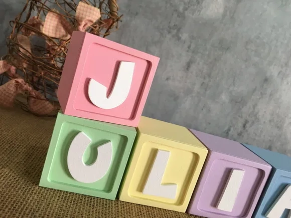 Cubos Personalizados Pocoyo 6x6 cm - Decoração de Festa Infantil e Quarto de Bebê em MDF