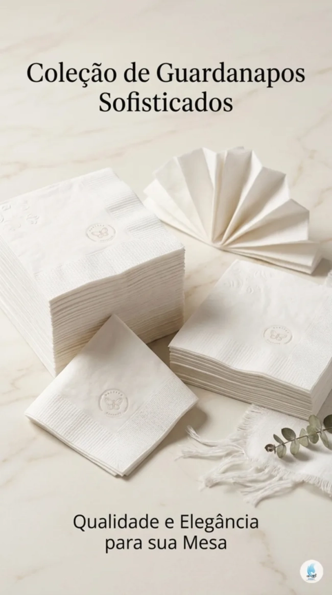 Guardanapo de Papel Coquetel Personalizado com sua Arte