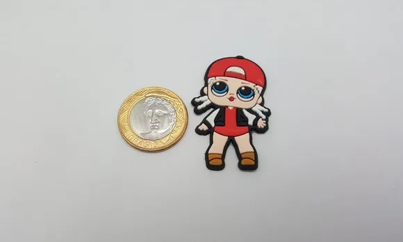 Aplique LOL MC Swag Emborrachado de 4,8cm
