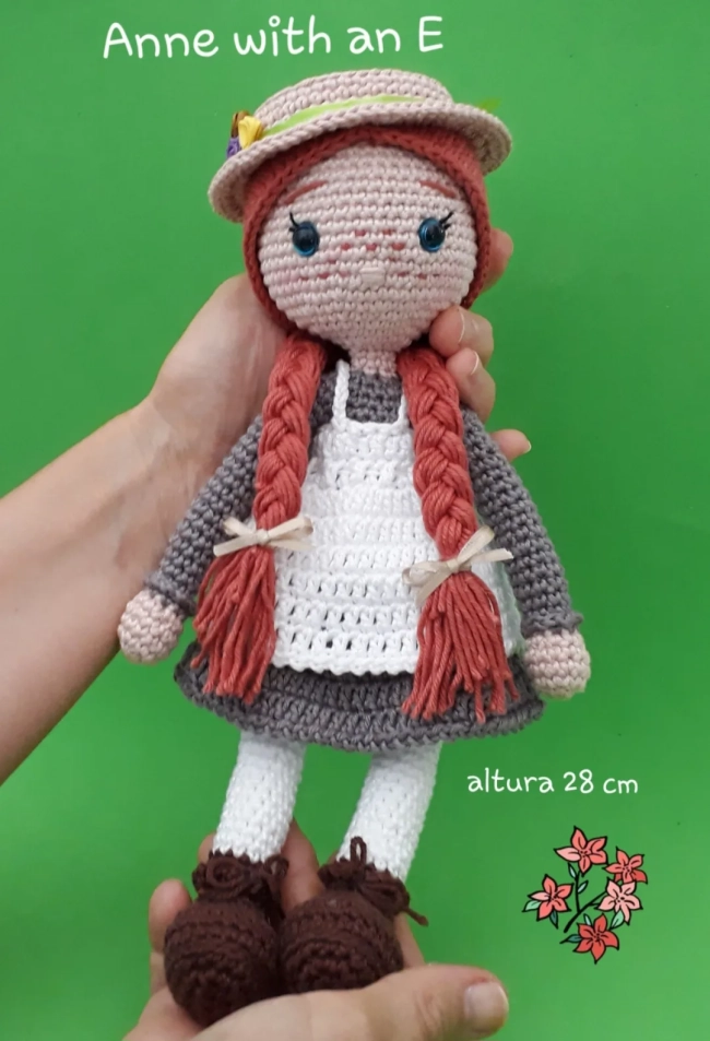 Boneca Anne with an E amigurumi
