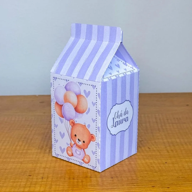 PEGUE E MONTE - Kit Festa URSINHO LILAS - Decoração de Festa | Lembrancinhas | Aniversário | Personalizados