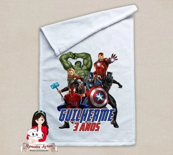 Toalhinha Personalizada Vingadores