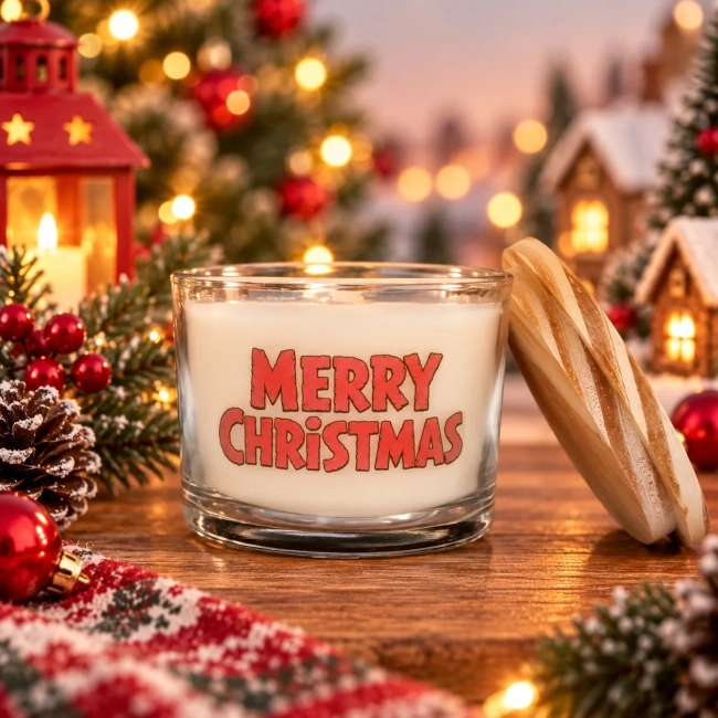Vela Aromática no Copo Personalizada Natal Os Flintstones, Trabalhamos com outros temas - Informar  tema no chat