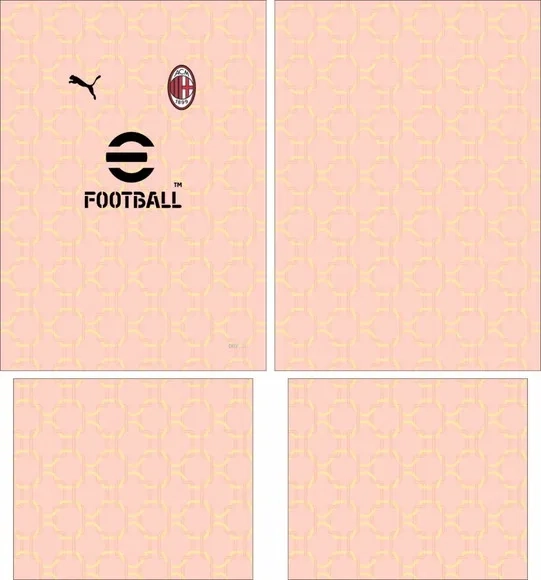 Arte Vetor Camisa Ac Milan Pre-jogo 2025-2026