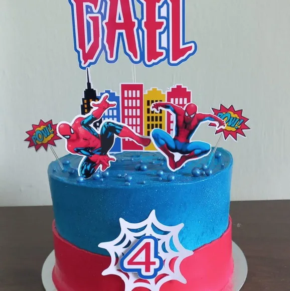 Topo de Bolo Homem Aranha