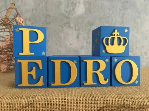 Cubos 6x6cm Pequeno Príncipe com Estrela