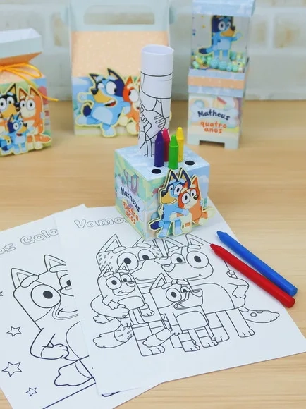 Caixa Kit Colorir - Qualquer Tema