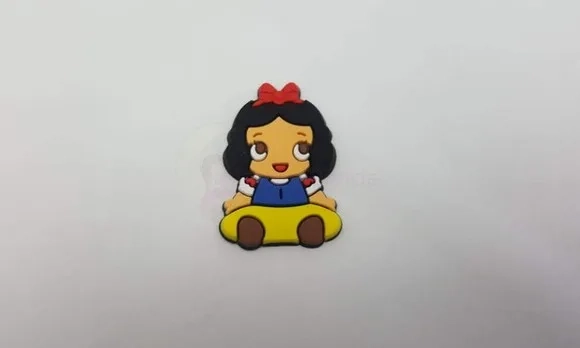 Aplique da Branca de Neve Baby Emborrachado de 2,6cm