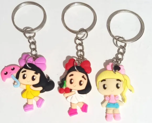 Chaveiro Meninas Variados - 6 Unidades