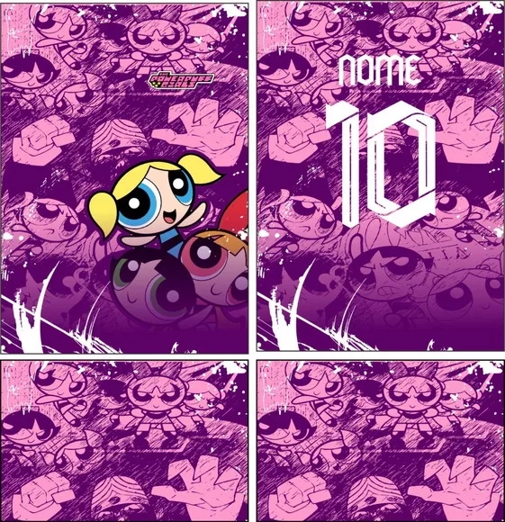Arte Vetor Camisa Interclasse Meninas Super Poderosas Mod-80