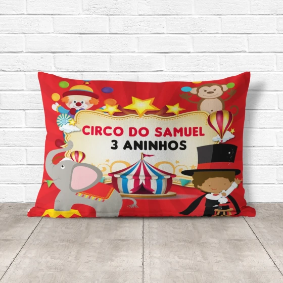 Almofada Personalizada lembrancinhas Circo Mágico