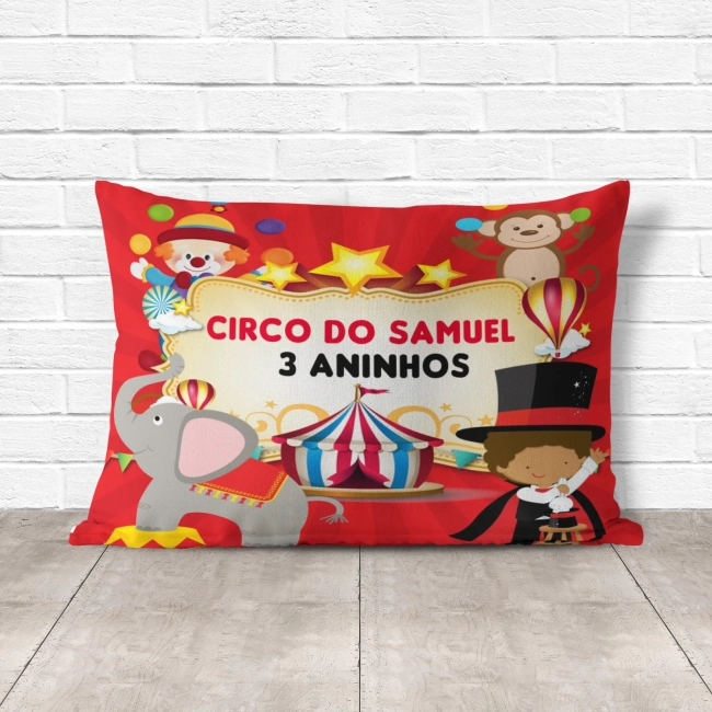 Almofada Personalizada lembrancinhas Circo Mágico