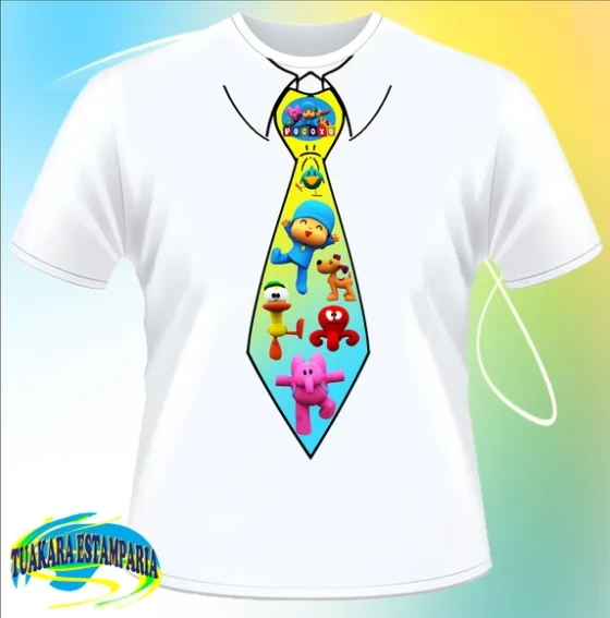 Camiseta Gravata Pocoyo