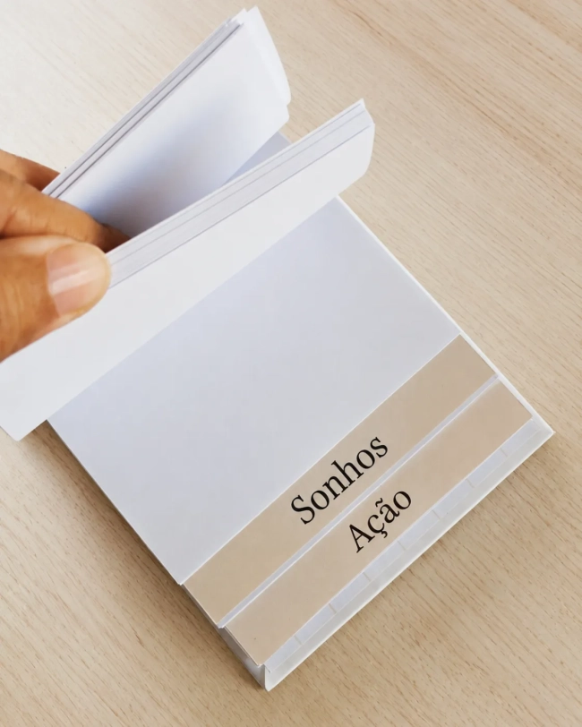 Bloco Corporativo Personalizado | Bloco com Divisórias | Brinde para Empresas, Clientes e Eventos