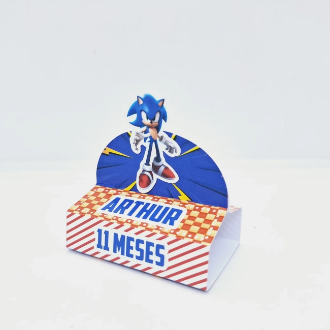 PEGUE E MONTE - Kit Festa SONIIC OPÇÃO 2 - Decoração de Festa - Caixinhas Personalizadas