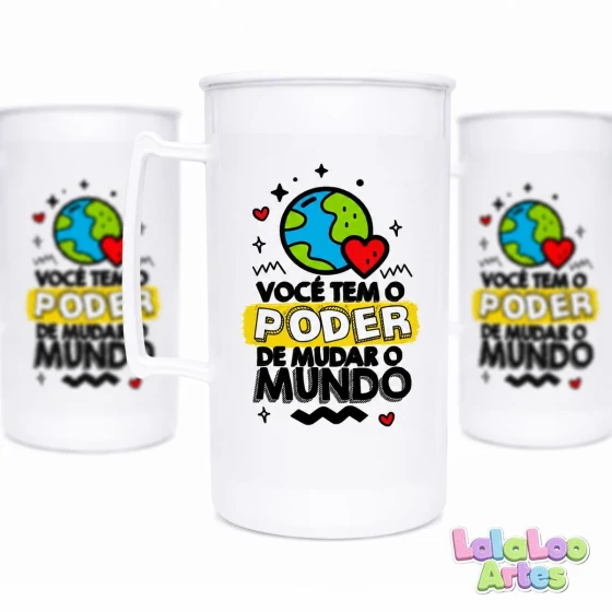 Lembrancinha Caneca Dia dos Professores Você tem o Poder de Mudar o Mundo