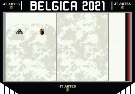 Vetor da Camisa da Belgica 2021