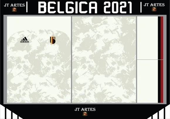 Vetor da Camisa da Belgica 2021