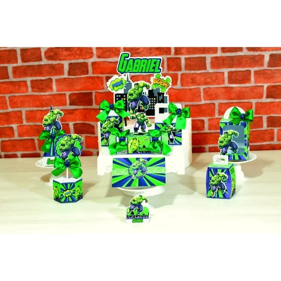 Kit 30 Lembrancinhas Hulk