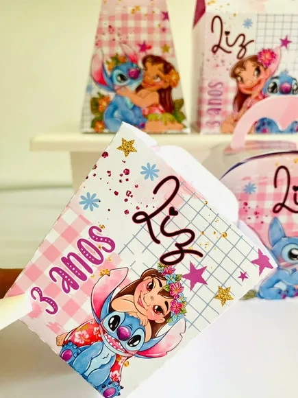 Kit 30 Lembrancinhas Lilo e Stitch