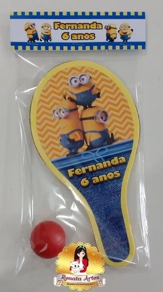 Raquetes de Ping Pong Tema Minions
