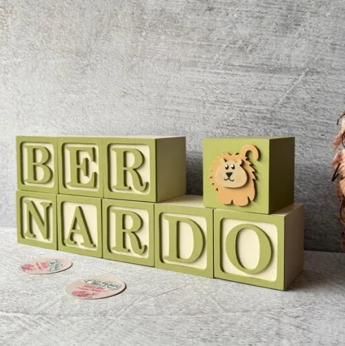 Safari Cubos 6x6cm - Decoração Bebè