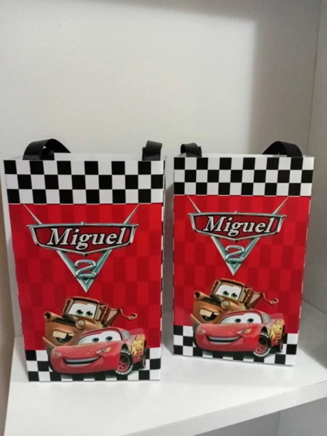 Sacolinhas Personalizadas Carros para Lembrancinhas