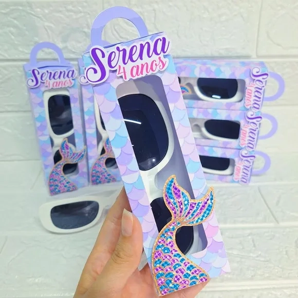 Óculos na Caixa Personalizada - Sereia