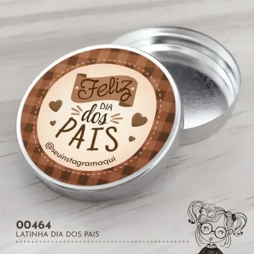 Latinha Adesivada Dia dos Pais - 00464