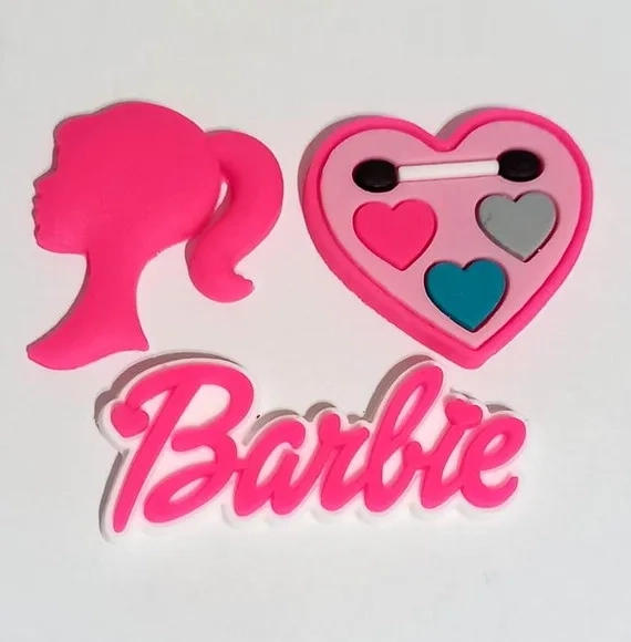 Apliques Barbie Emborrachados Variados - 6 Unidades