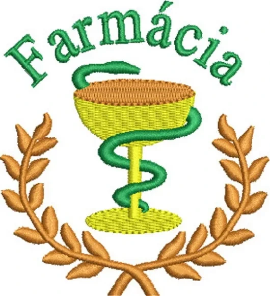 Matriz de Bordado Símbolo Farmácia
