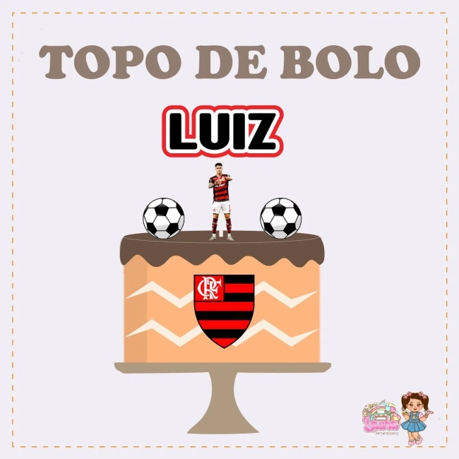 Kit Festa Só Um Bolinho FLAMENGO - Decoração de Festa