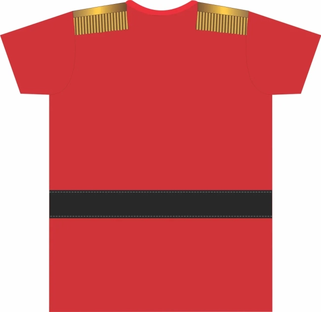 Camiseta Infantil Fantasia Soldadinho de Chumbo Vermelha com Dragonas