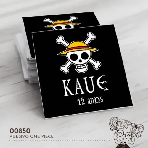 Adesivo Quadrado One Piece - 00850