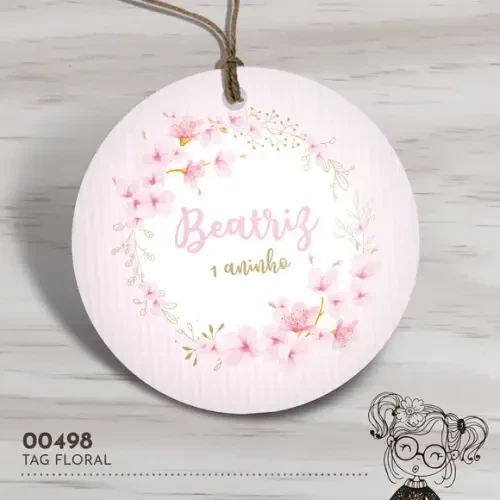 Tag Redonda Flores - 00498