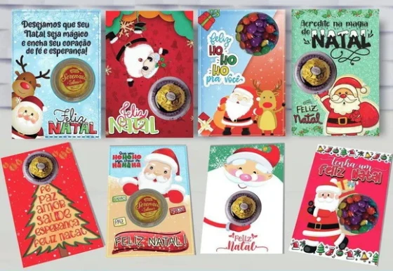 Card Natal com Blister - Não Acompanha Doce