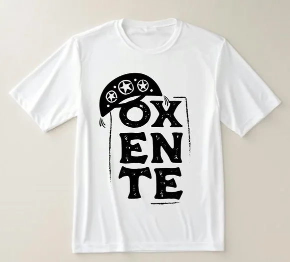 Camiseta Branca Oxente Xilogravura Nordestina