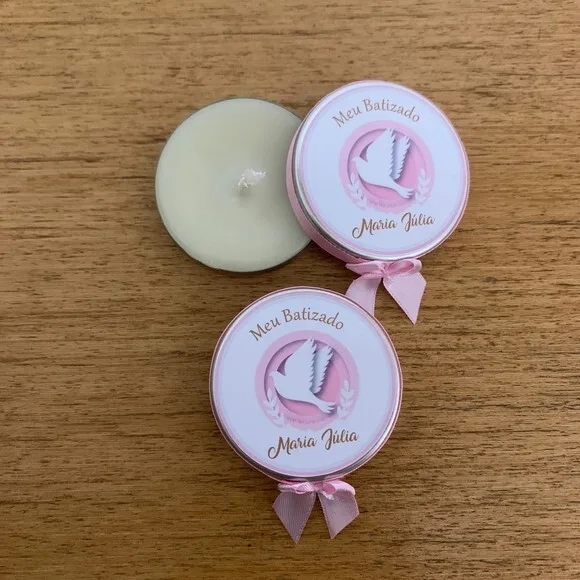 Lembrança Batizado Vela Aromática Divino