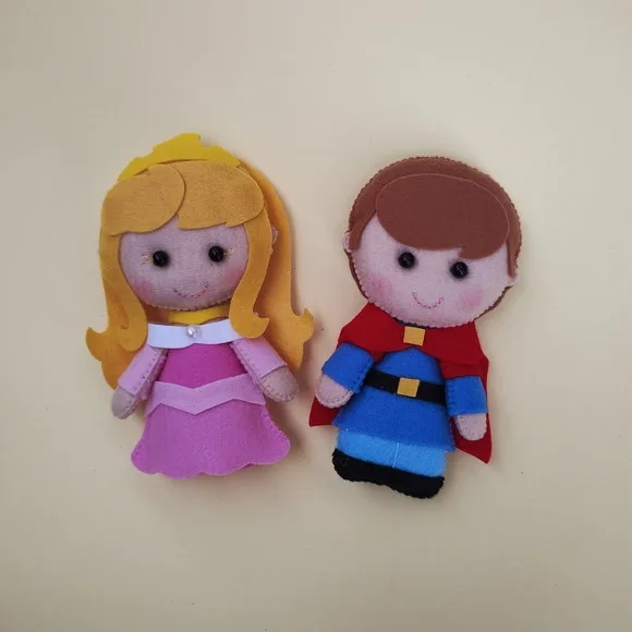 Turma A Bela Adormecida em feltro