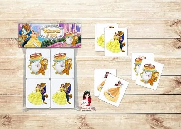 Jogo da Memória a Bela e a Fera